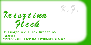 krisztina fleck business card